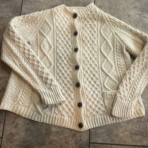 Wm McNelis & Sons vintage sweater hand knit Ireland oversized large